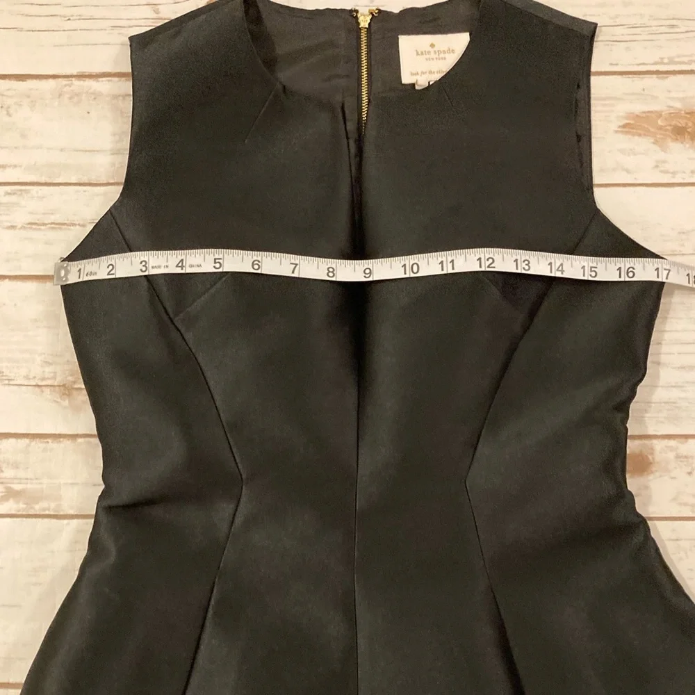 kate spade Black Sleeveless A-Line Mini Dress